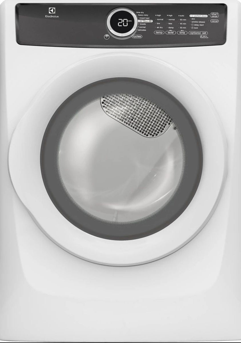 Electrolux EFMG617SIW - 8.0 Cu. Ft. 9-Cycle Electric Dryer with Steam - Assessment Photo 1