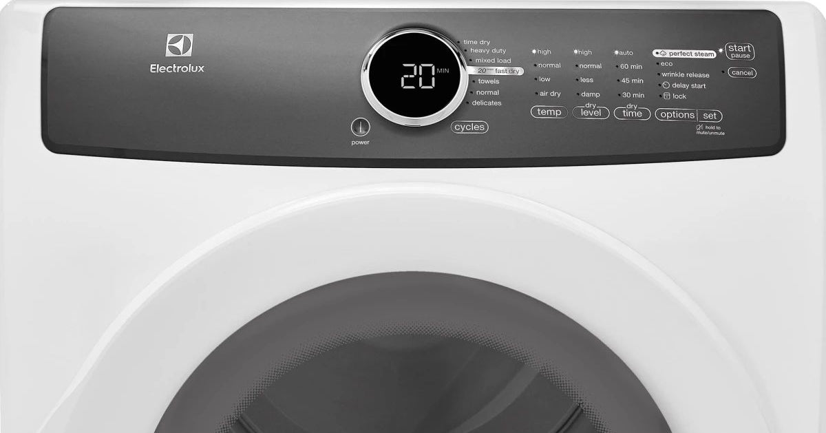 Electrolux EFMG617SIW - 8.0 Cu. Ft. 9-Cycle Electric Dryer with Steam - Assessment Photo 2