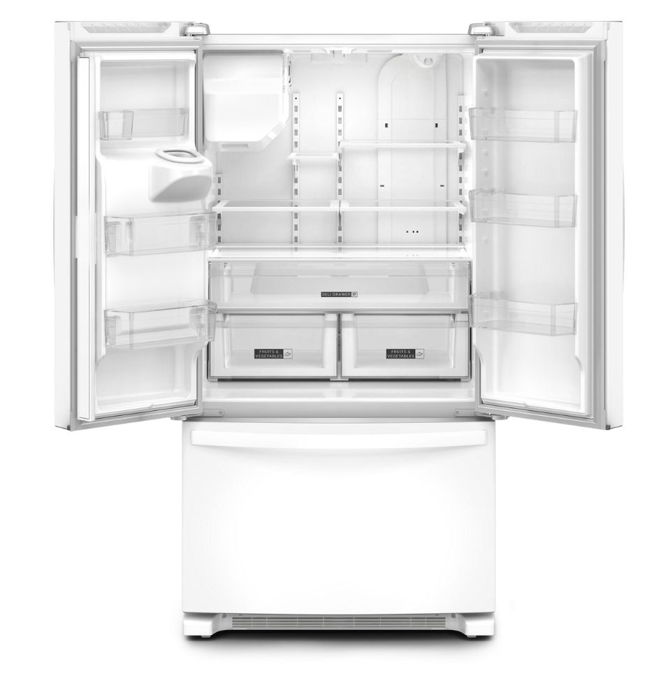 Whirlpool WRFF3436RW 25 Cu. Ft. 36" French Door Refrigerator, White - Assessment Photo 2