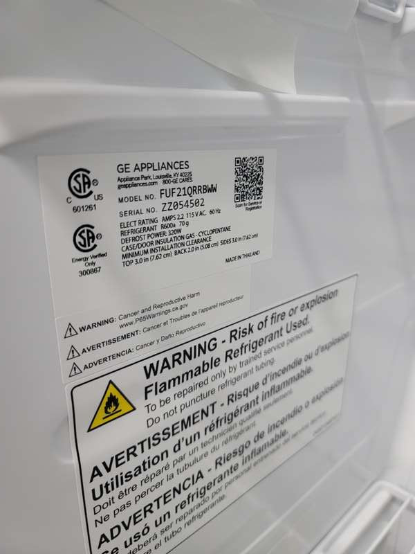GE FUF21QRRWW Kitchen [Please specify color] - Assessment Photo 3