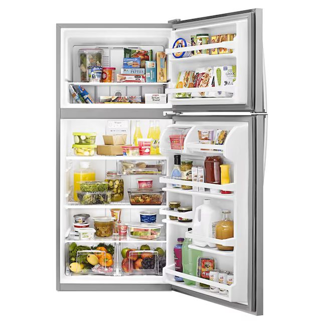Whirlpool WRT108FFDM 18.2 Cu. Ft. 30" Top-Freezer Refrigerator, Stainless Steel - Assessment Photo 3