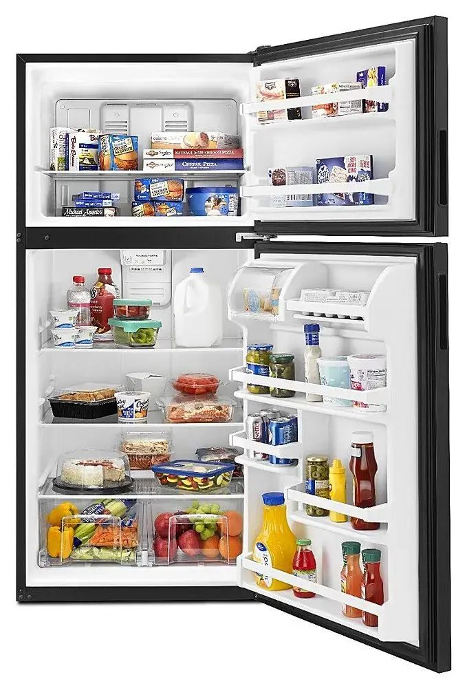 Amana ART318FFDB 18 Cu. Ft. 30" Top-Freezer Refrigerator Freezer Black - Assessment Photo 3