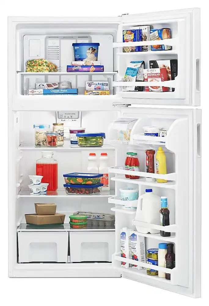 Amana ART318FFDW 18 Cu. Ft. Top-Freezer Refrigerator, White - Assessment Photo 3