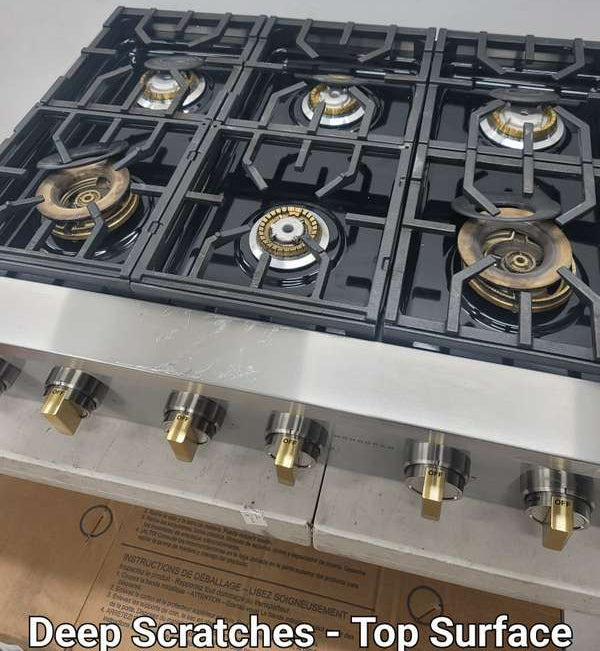 Monogram ZGU366NTSS 36" Cooktop BuiltIn Stainless Steel - Assessment Photo 3