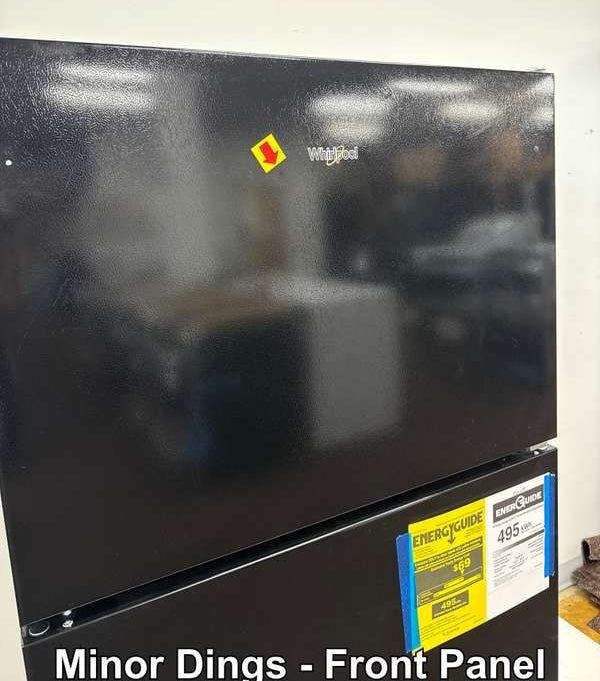 Whirlpool WRT318FMDB 18.2 Cu. Ft 30" Top-Freezer Refrigerator ENERGY STAR Black - Assessment Photo 3
