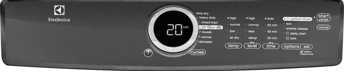 Electrolux EFMG617SIW - 8.0 Cu. Ft. 9-Cycle Electric Dryer with Steam - Assessment Photo 3