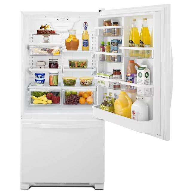 Whirlpool WRB329DMBW 18.7 Cu. Ft. 30" Bottom-Freezer Refrigerator, White - Assessment Photo 4