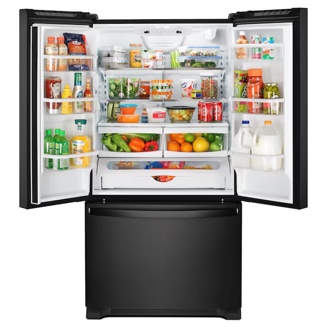 Whirlpool WRFF5333PB 22 cu. ft 33" French Door Refrigerator ENERGY STAR Black - Assessment Photo 4