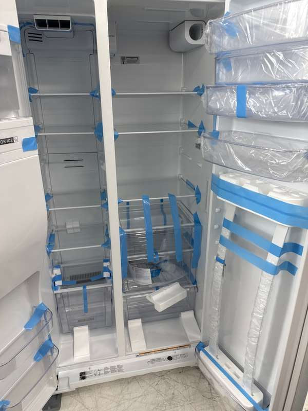 Whirlpool WRSC5536RW 21 Cu. Ft 36" Side-by-Side Counter-Depth Refrigerator White - Assessment Photo 8