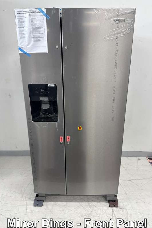 Whirlpool WRS321SDHZ 21.4 Cu. Ft 33" Side-by-Side Refrigerator, Stainless Steel - Assessment Photo 9
