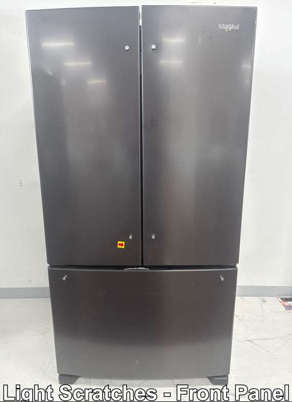 Whirlpool WRFC2036RV 20 Cu. Ft 36" French Door Refrigerator, ENERGY STAR, Black - Assessment Photo 9