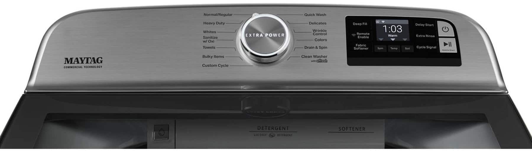 Maytag MVW7232HW 5.3 Cu. Ft Washer Top Load Smart ENERGY STAR White - Image 4