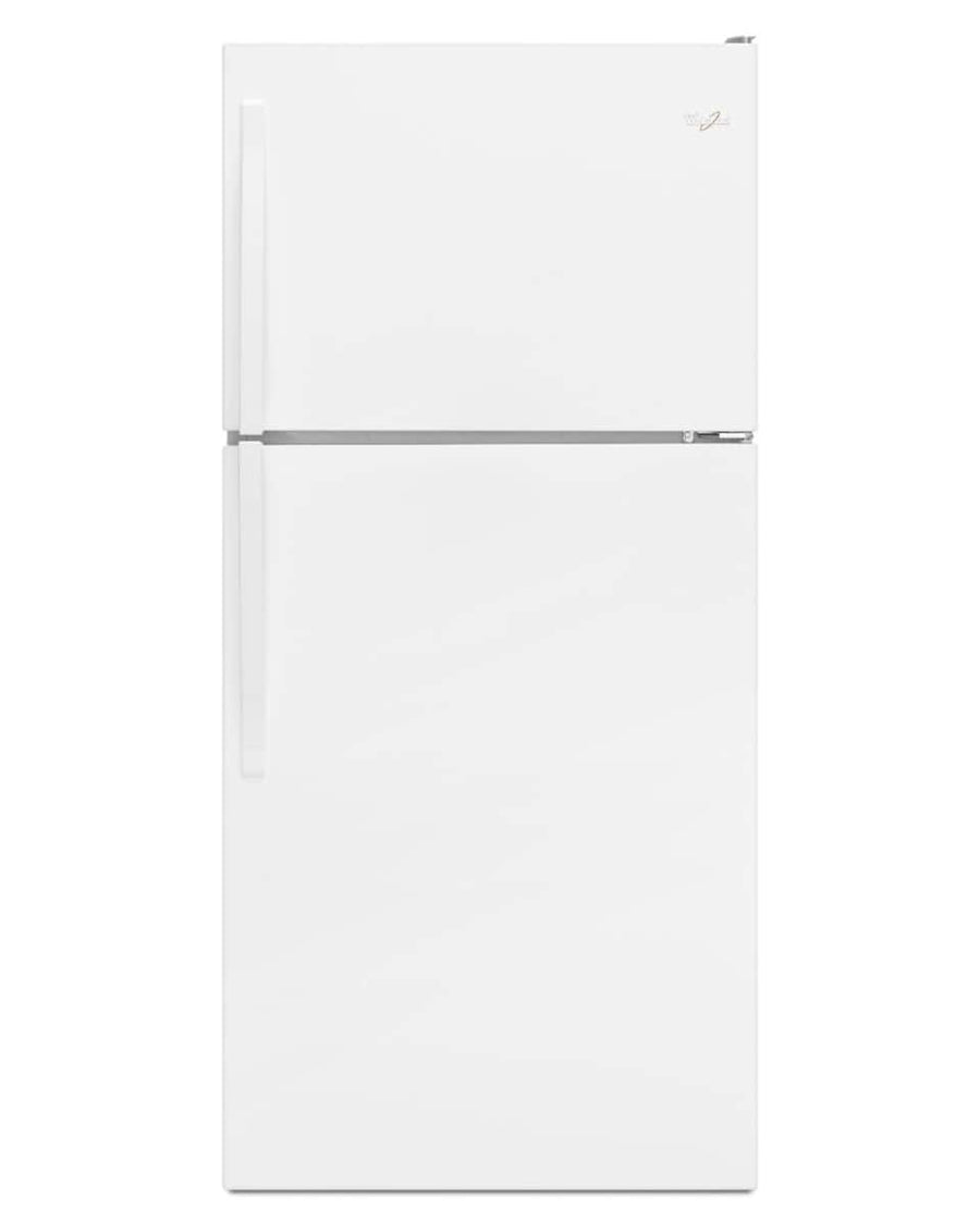 Whirlpool WRT318FZDW 18.2 Cu. Ft 30" Top-Freezer Refrigerator, White - Image 1