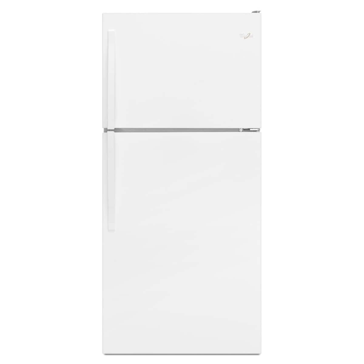 Whirlpool WRT318FZDW 18.2 Cu. Ft 30" Top-Freezer Refrigerator, White - Image 1