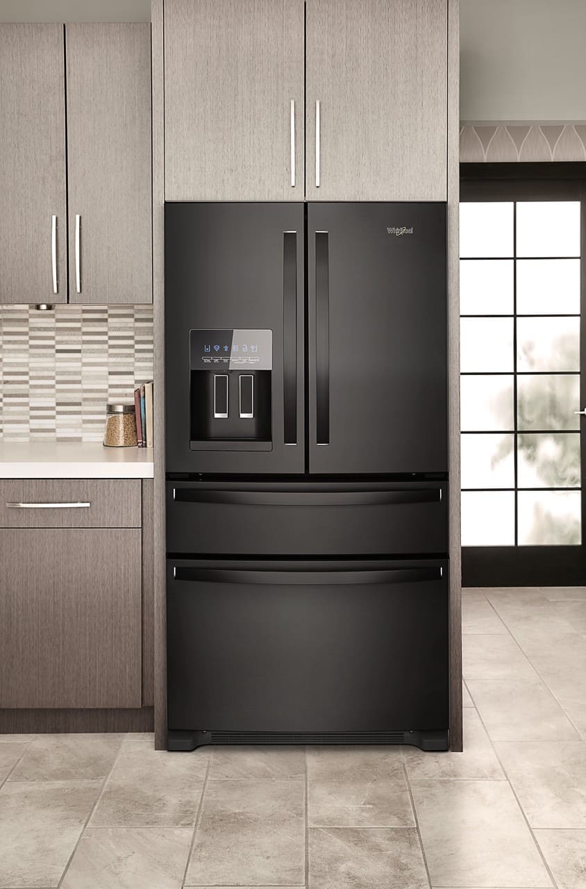 Whirlpool WRMF3636RB 24.5 Cu. Ft 36" French Door Refrigerator ENERGY STAR, Black - Image 8