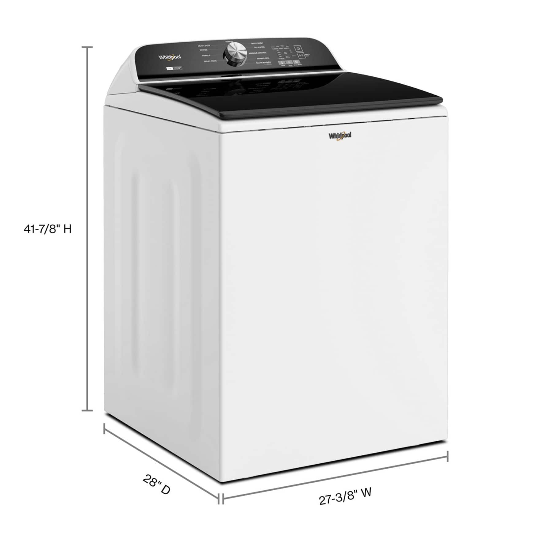 Whirlpool WTW6157PW 5.3 Cu. Ft Washer Top Load ENERGY STAR White - Image 2