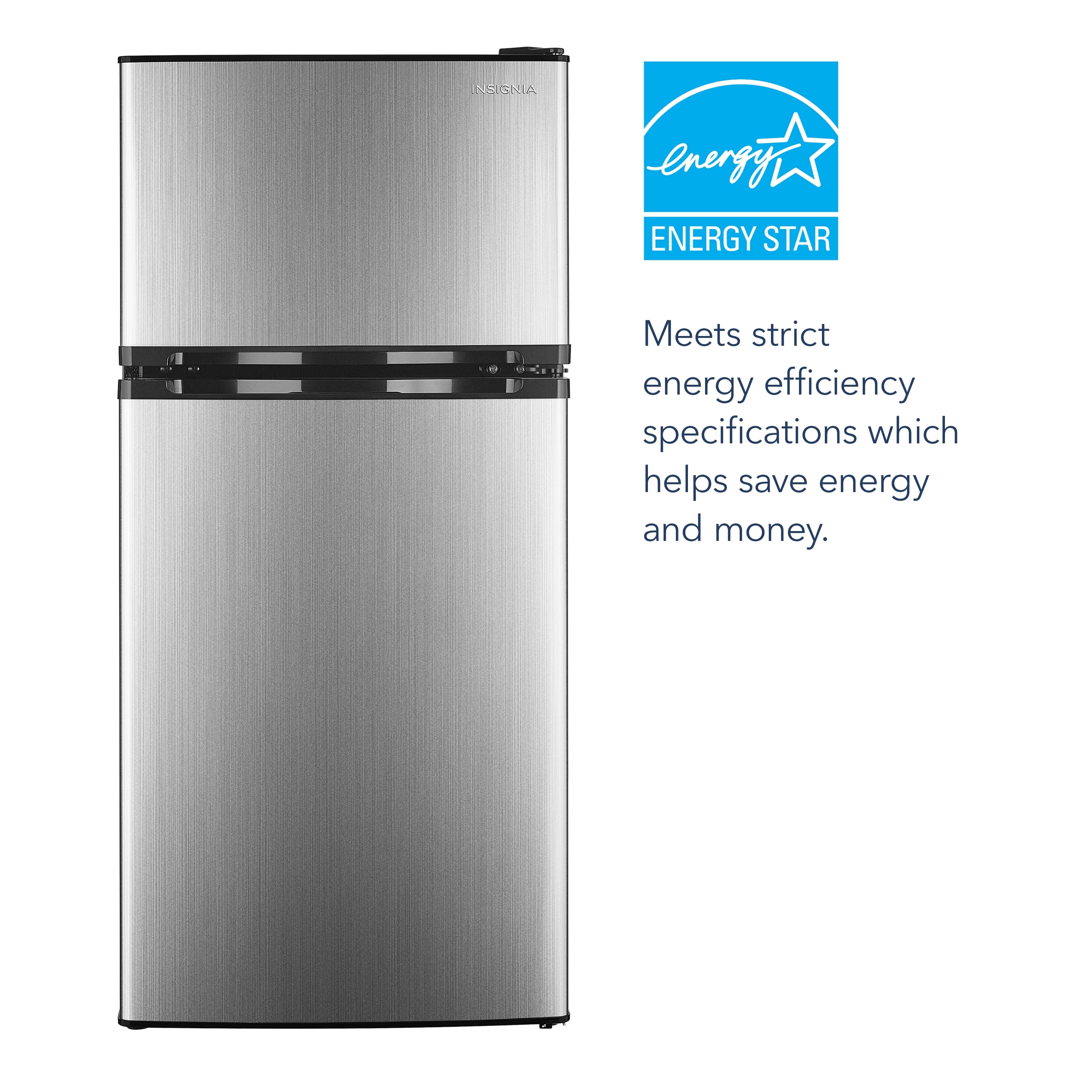 Insignia NSCF43SS9 4.3 Cu. Ft Freezer Top Freezer ENERGY STAR - Image 2