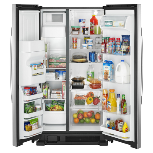 Amana ASI2575GRS 24.5 Cu. Ft 36" Side-by-Side Refrigerator, Stainless Steel - Image 10