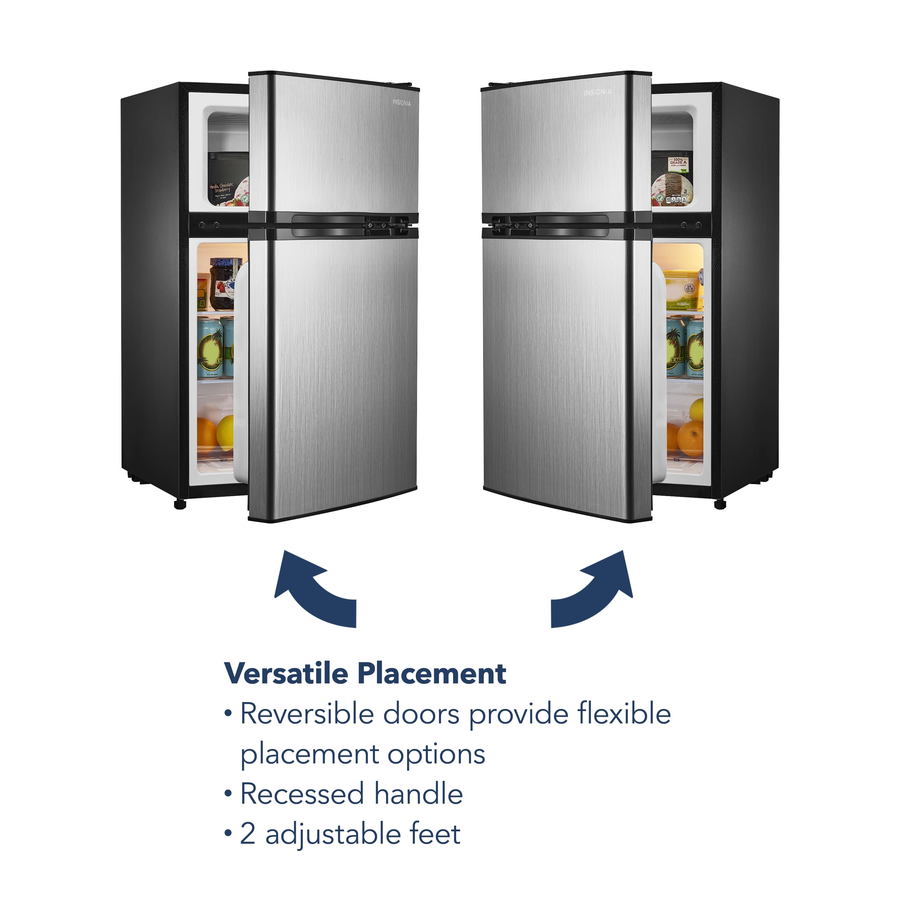 Insignia NSCF30SS9 3.0 Cu. Ft Freezer Top Freezer ENERGY STAR - Image 5