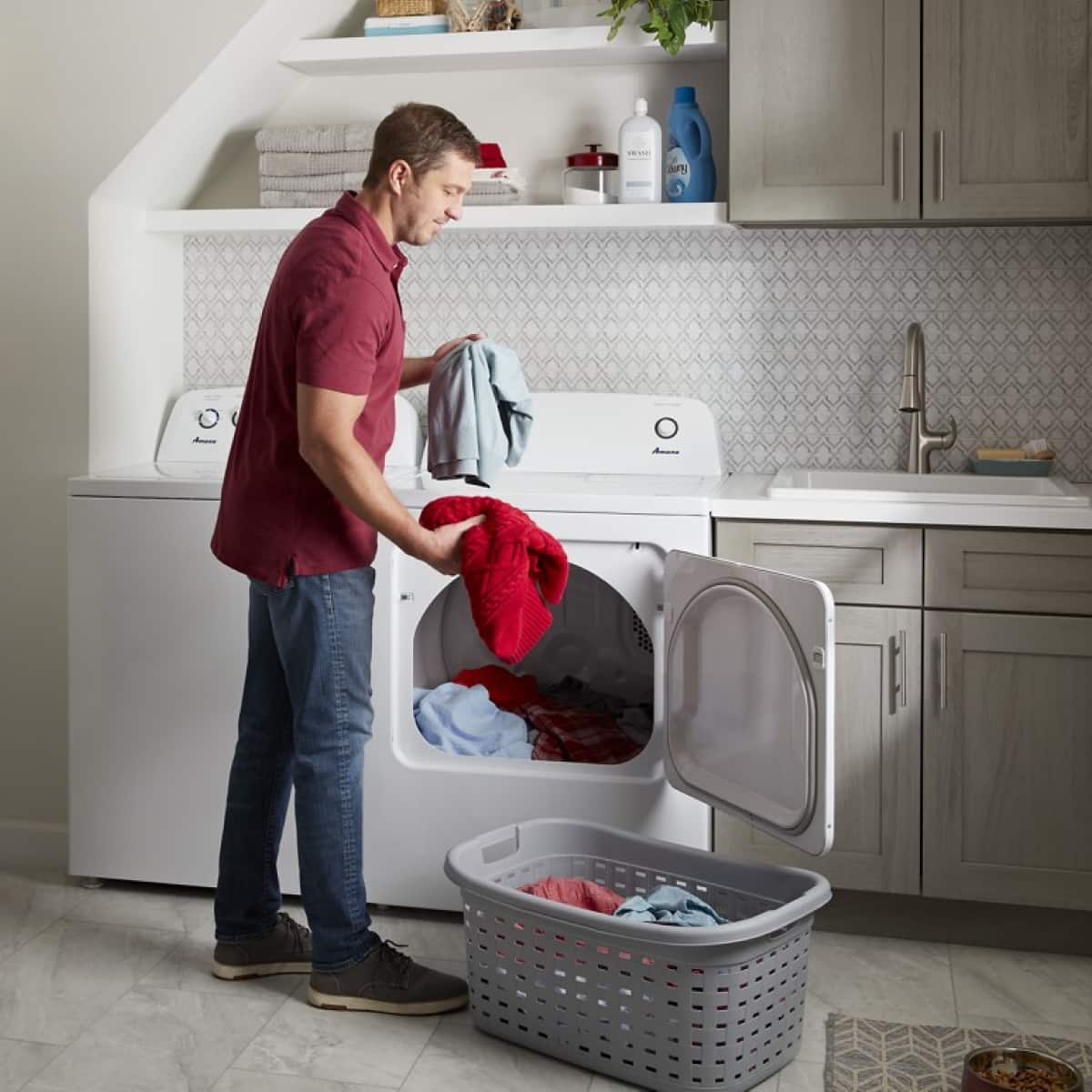 Amana NED4655EW 6.5 Cu. Ft Dryer ENERGY STAR White - Image 11