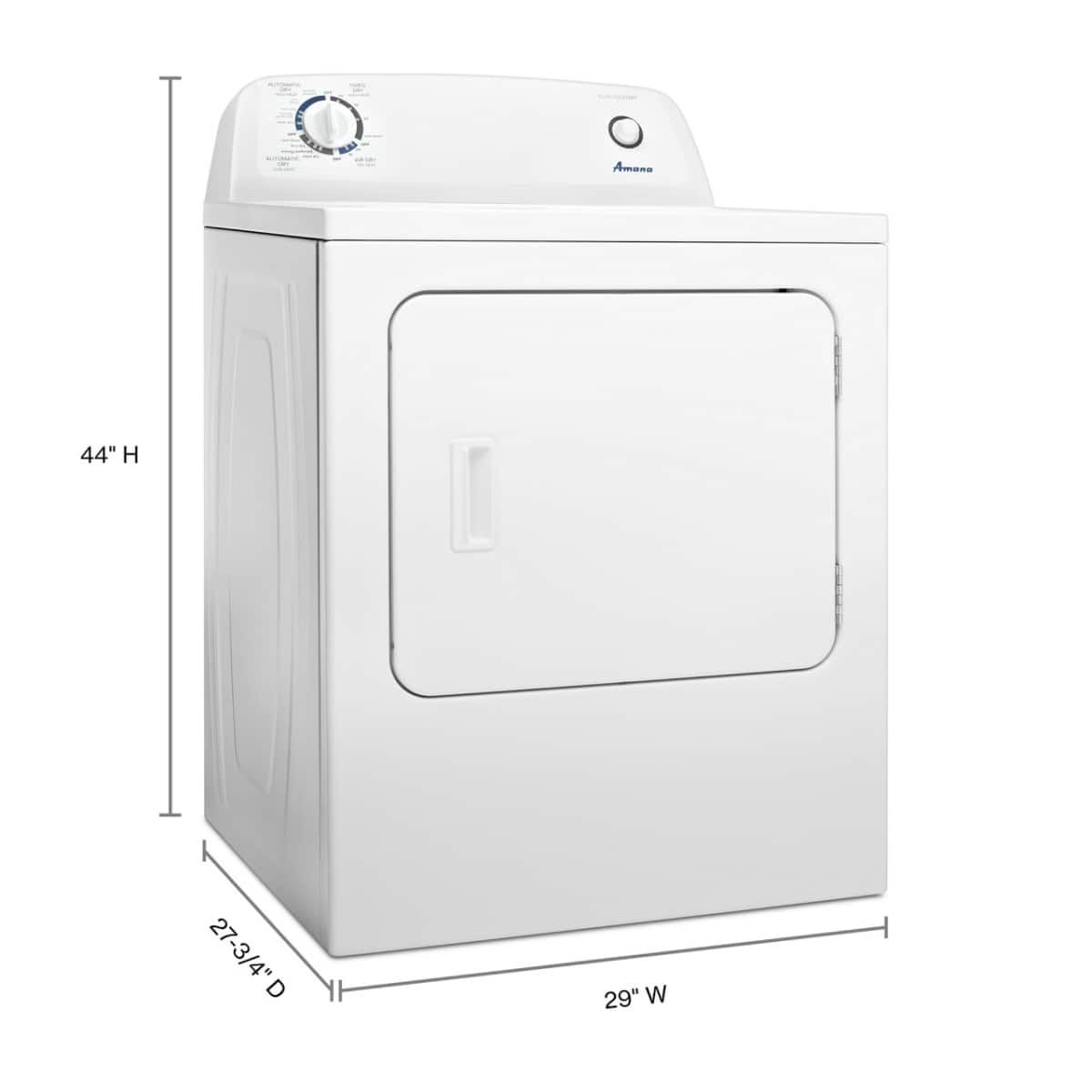 Amana NED4655EW 6.5 Cu. Ft Dryer ENERGY STAR White - Image 4