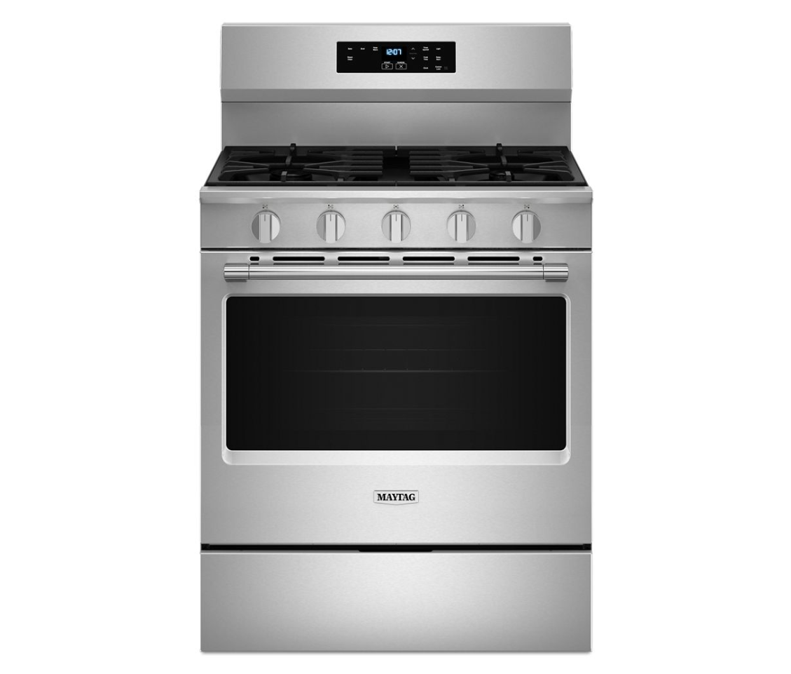 Maytag MFGS4030RS 5.0 Cu. Ft. Gas Range With Steam Clean, Stainless Steel