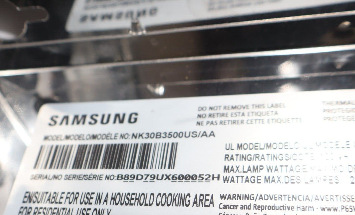 Samsung NK30B3500US/AA - 30" Under Cabinet Range Hood ~ Stainless Steel