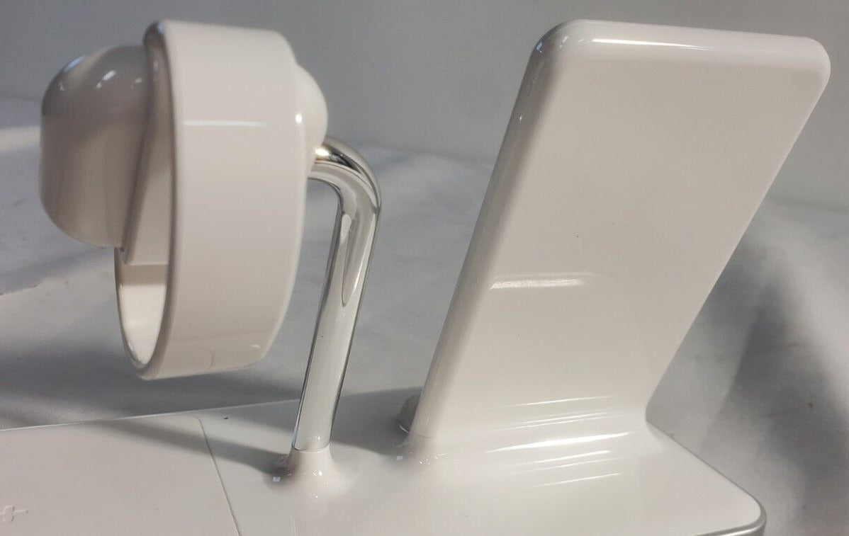 Ubio Labs WCB141 3-in-1 Wireless Charging Stand - LED Indicator - White