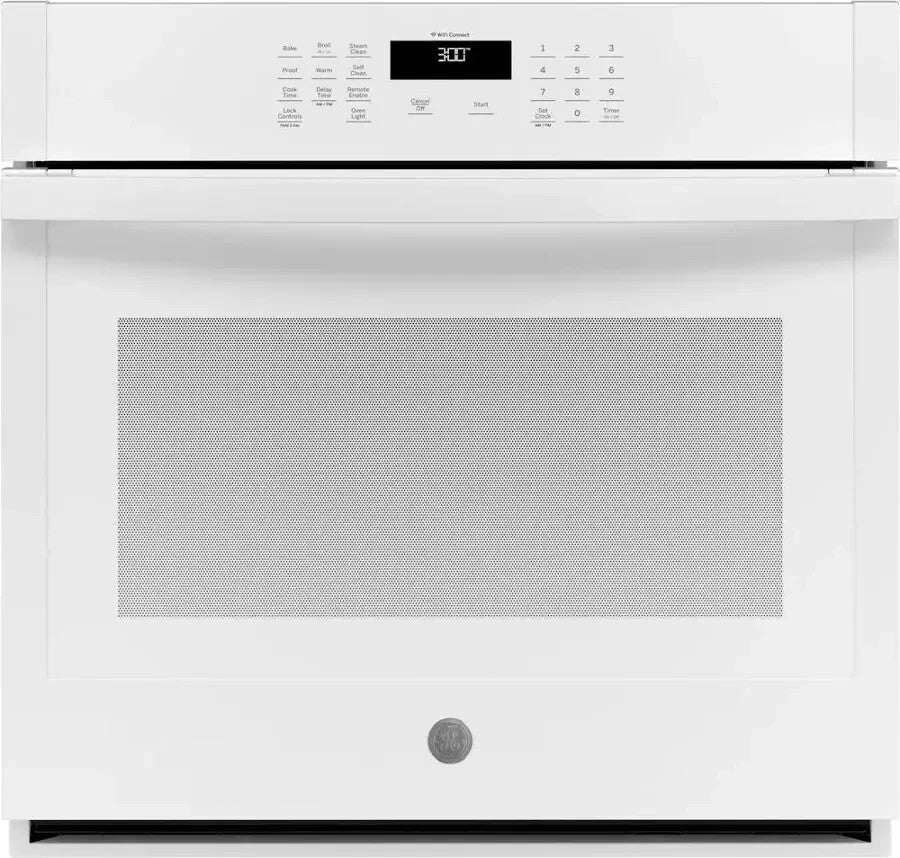 GE JTS3000DNWW - 30" Smart Built-In Single Electric Self-Clean Wall Oven - White