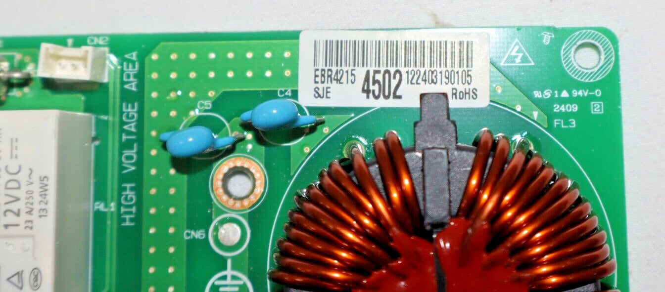 OEM LG Induction Cooktop  Filter Power Control Board CBIH3617BE00 EBR42154502
