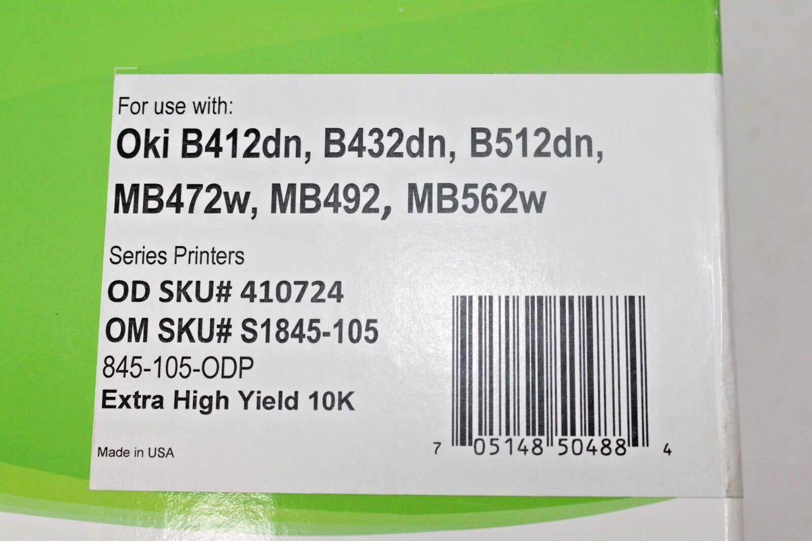 IPW PRESERVE 845-105-ODP Extra High Yield 10K Laser Toner Cartridge Replacement