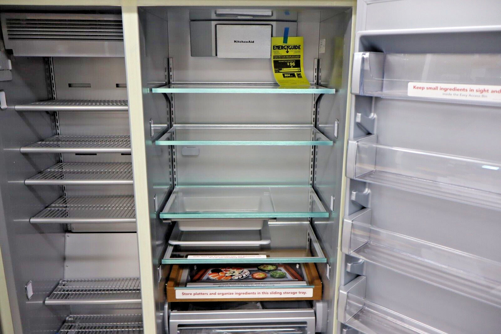 KitchenAid KBSD708MPS 29.4 Cu. Ft. 48" Built-In Side-by-Side Refrigerator in SS