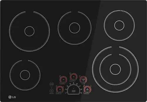 LG LCE3010SB 30" Built-In Electric Cooktop w/ 5 Elements - Black