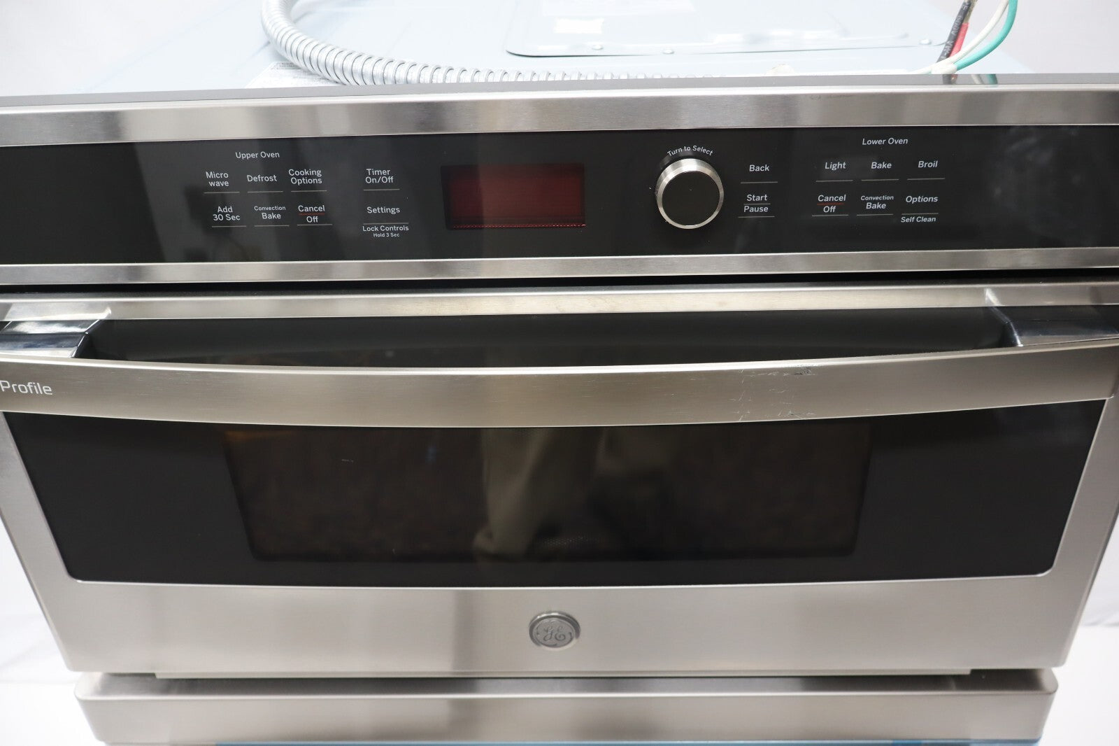 GE Profile PT7800SHSS 30" Built-In Electric Convection Wall Oven w/ Microwave SS
