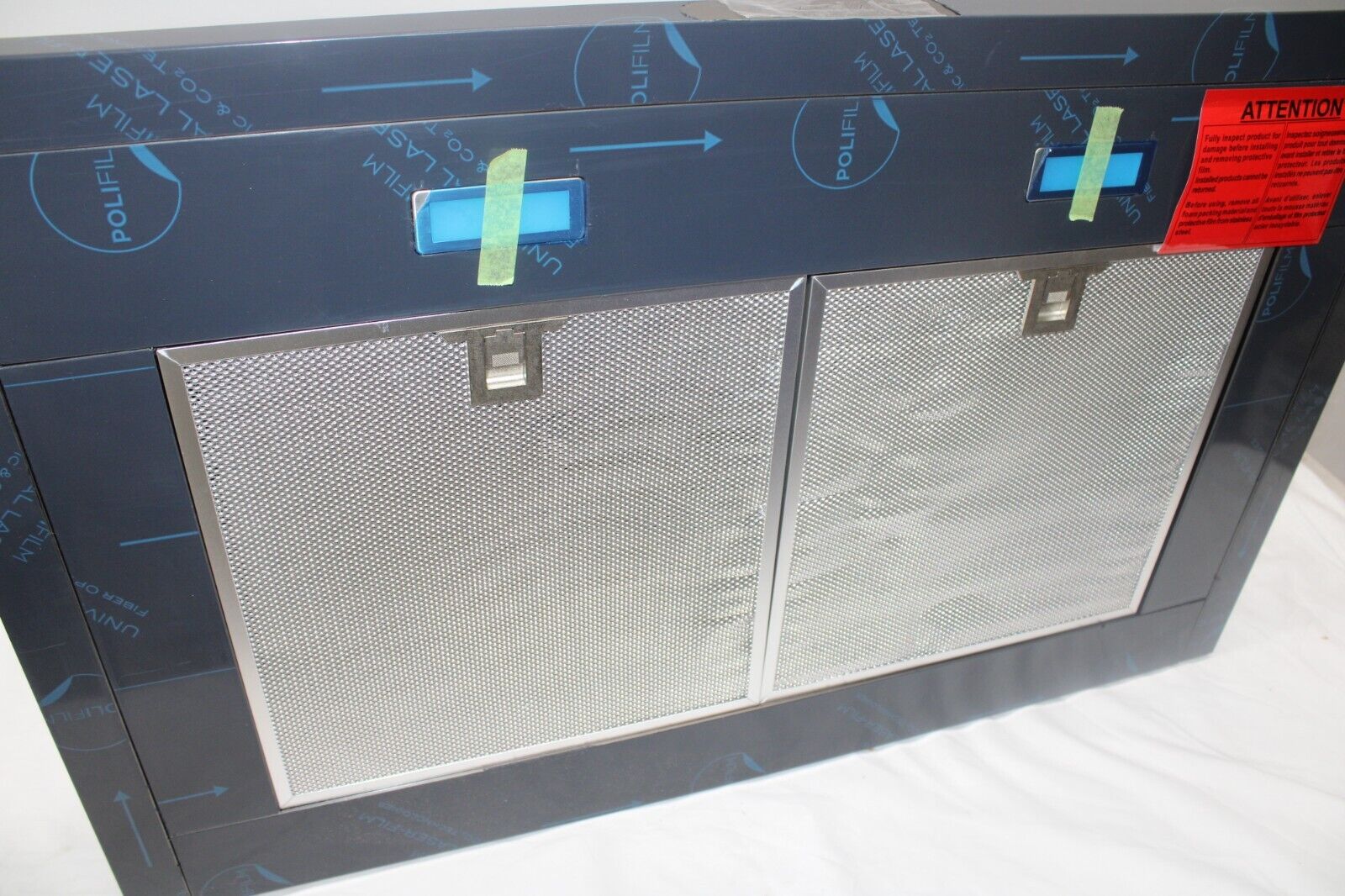 Zephyr ZAN-M90DBS Anzio 36" 600 CFM Wall Mount Range Hood, Black Stainless