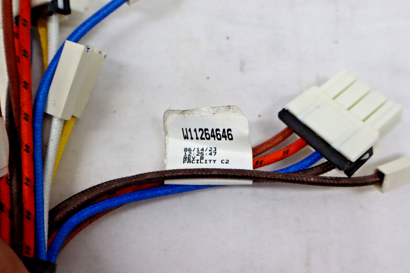 Genuine OEM Whirlpool Wall Oven Wire Harness Door Latch W11264646