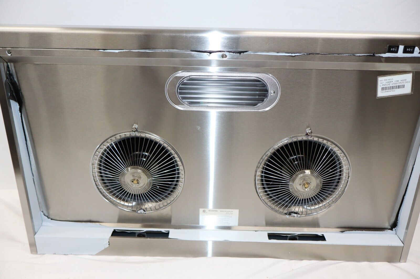 Windster WS-5536SS  36" Convertible 680 CFM Under Cabinet Range Hood in SS