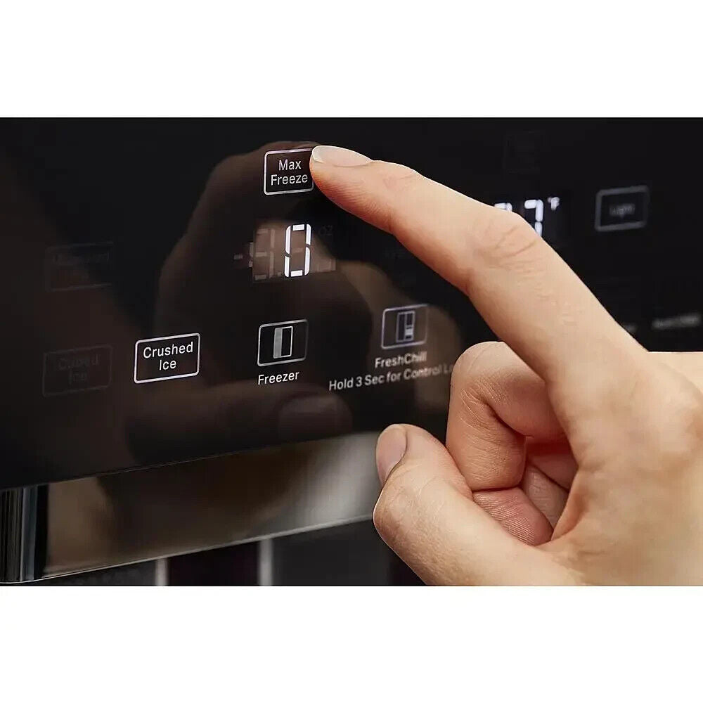 KitchenAid KBSD708MPS 29.4 Cu. Ft. 48" Built-In Side-by-Side Refrigerator in SS