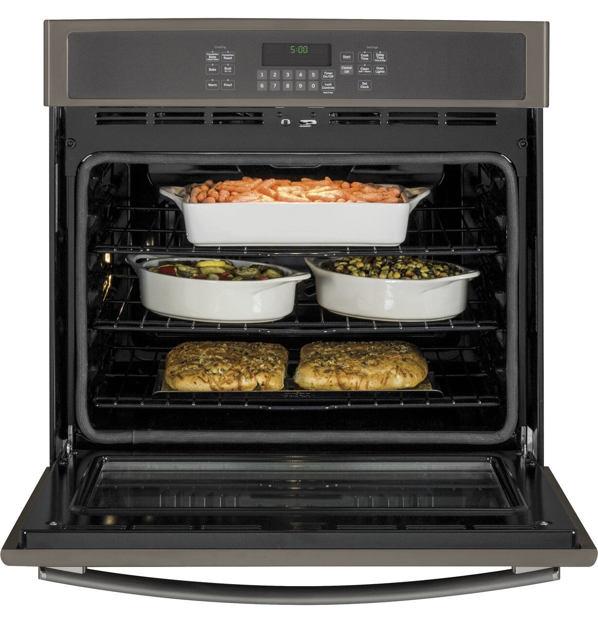 GE JT5000EJES 30" Built-In Single Electric Convection Wall Oven in Slate