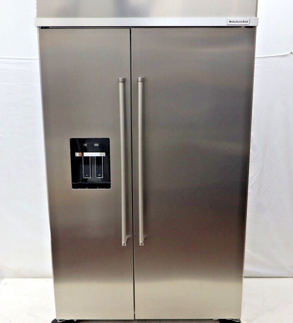 KitchenAid KBSD708MPS 29.4 Cu. Ft. 48" Built-In Side-by-Side Refrigerator in SS