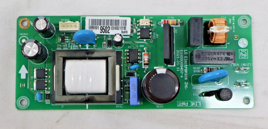 OEM LG Induction Cooktop Power Control Board, Power CBIH3617BE00 EBR89209502