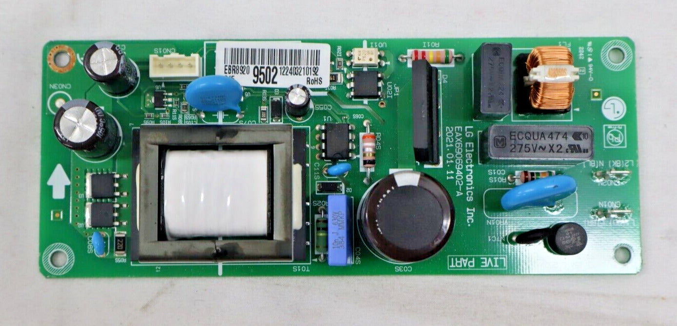 OEM LG Induction Cooktop Power Control Board, Power CBIH3617BE00 EBR89209502