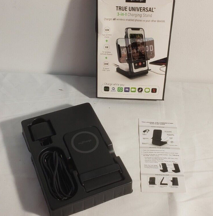 MyCharge True Universal 3-in-1 Charging Stand 15W Fast Charge & 20W Fast USB