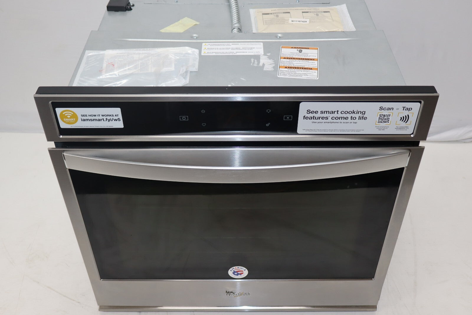 Whirlpool WOS51EC0HS 30" 5 Cu. Ft. Built-In Smart Electric Single Wall Oven