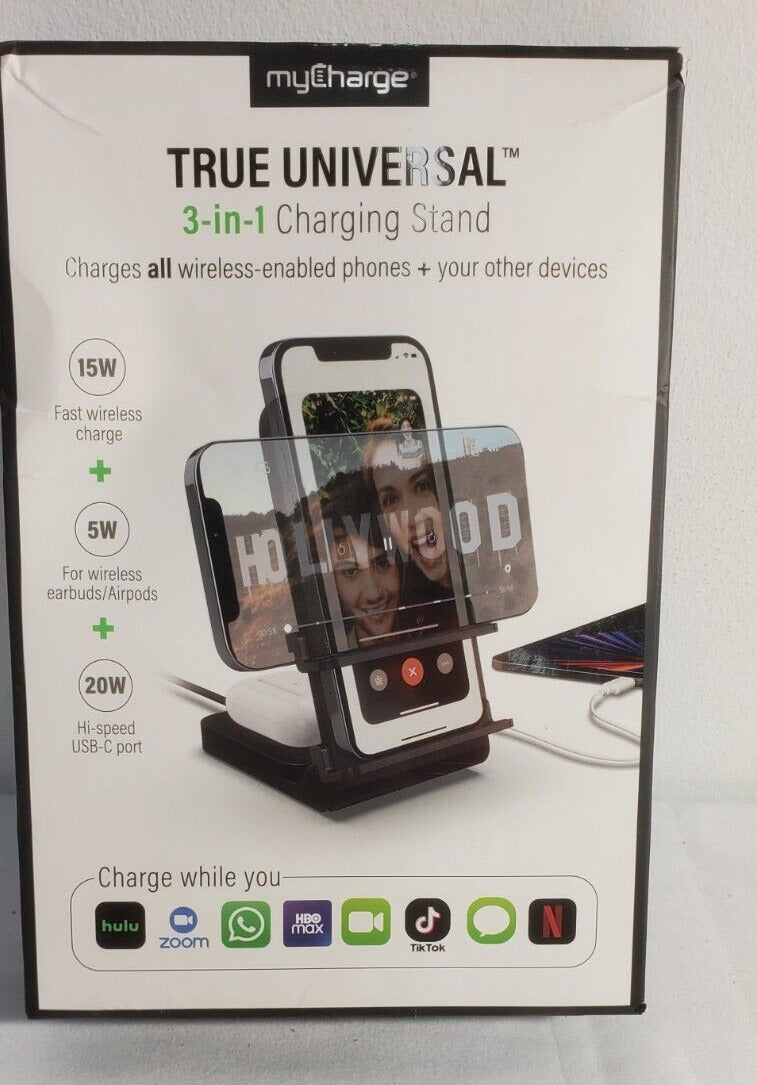 MyCharge True Universal 3-in-1 Charging Stand 15W Fast Charge & 20W Fast USB