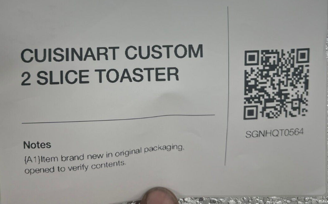 Cuisinart RBT-1200PC Countertop Custom Select 2-Slice Toaster in Stainless Steel