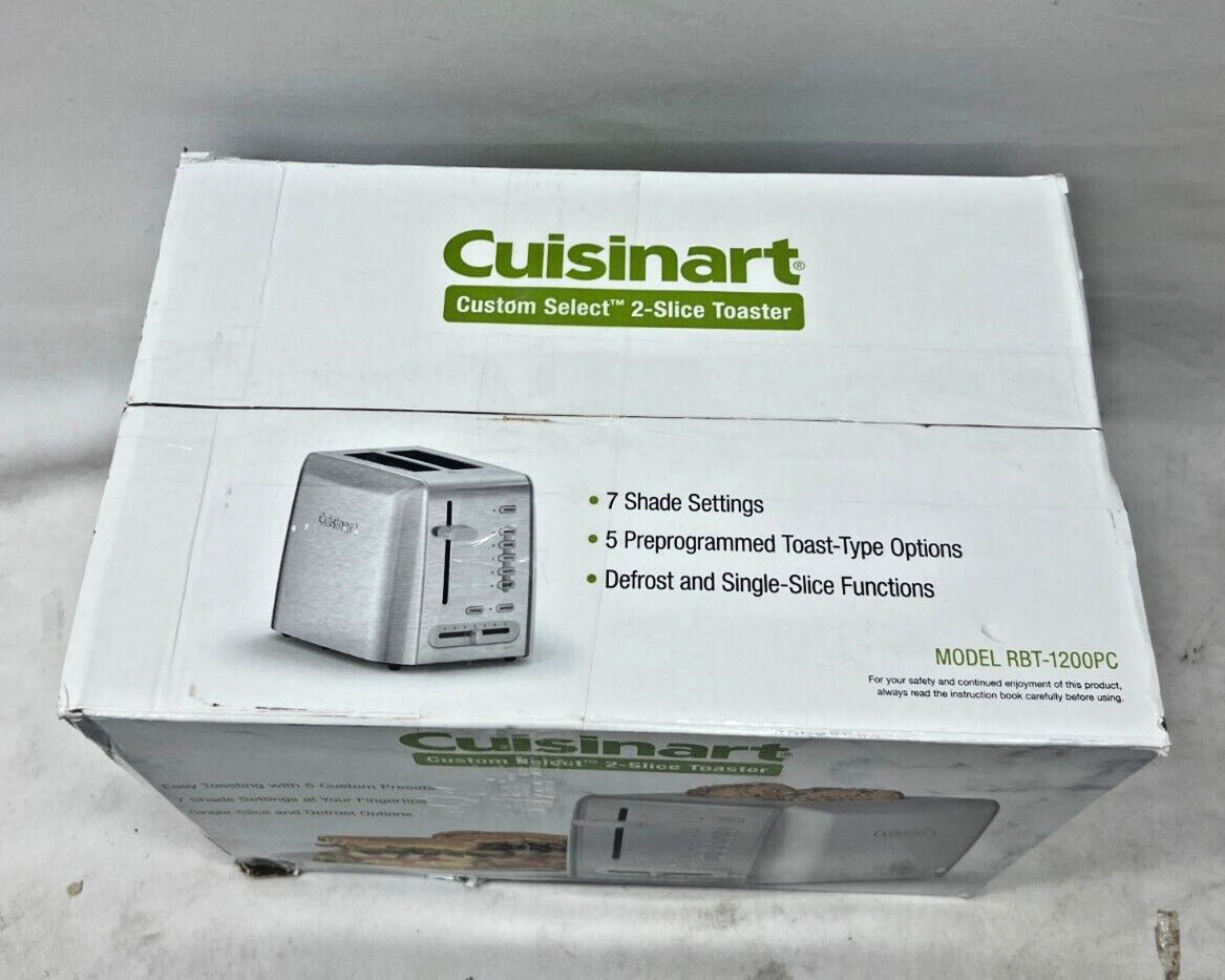 Cuisinart RBT-1200PC Countertop Custom Select 2-Slice Toaster in Stainless Steel