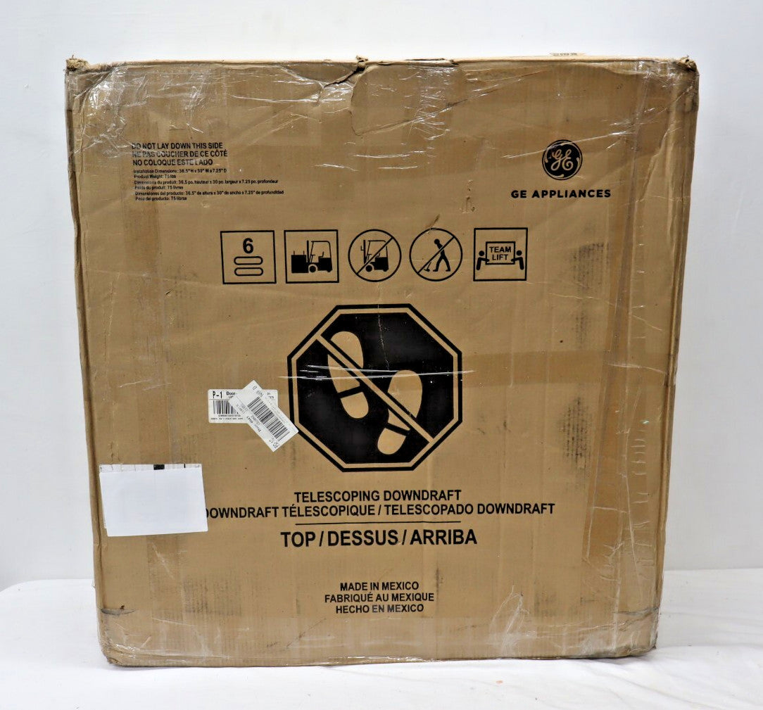 GE  30" Vented Telescopic Downdraft Ventilation System w/ 500 CFM, UVD6301SPSS