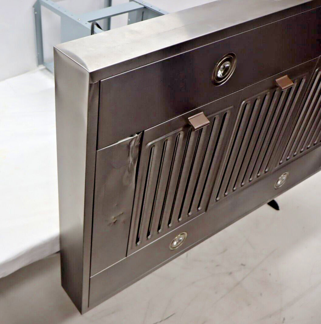 Windster WS-63TB42SS 36" Convertible 780 CFM Island Range Hood, Stainless Steel