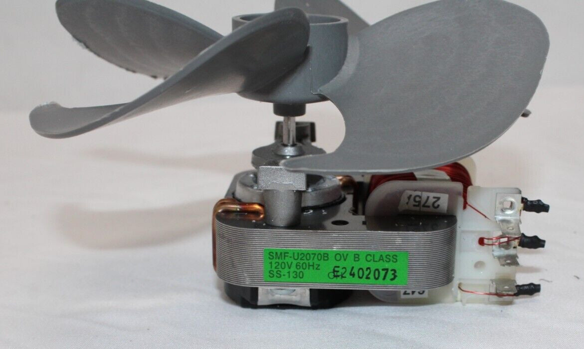 OEM Samsung Microwave Fan Motor w/ Blade for MC17T8000CGAA Part # DE31-00045B